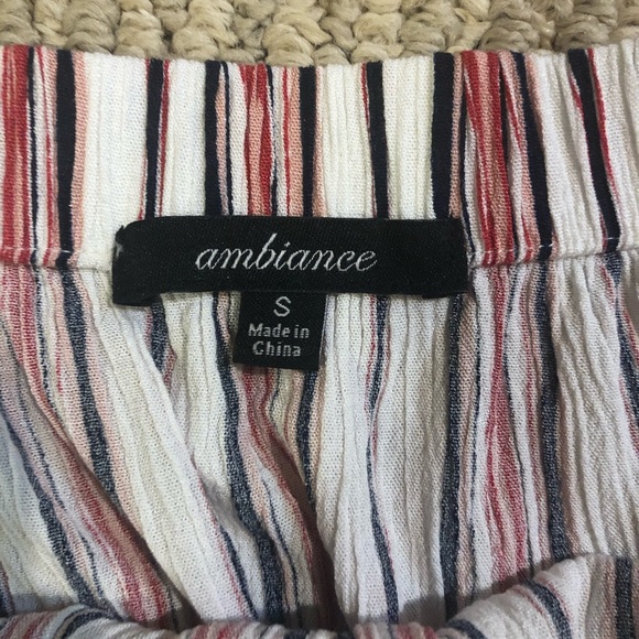 Forever 21 Striped Tie-front top - Picture 2 of 2